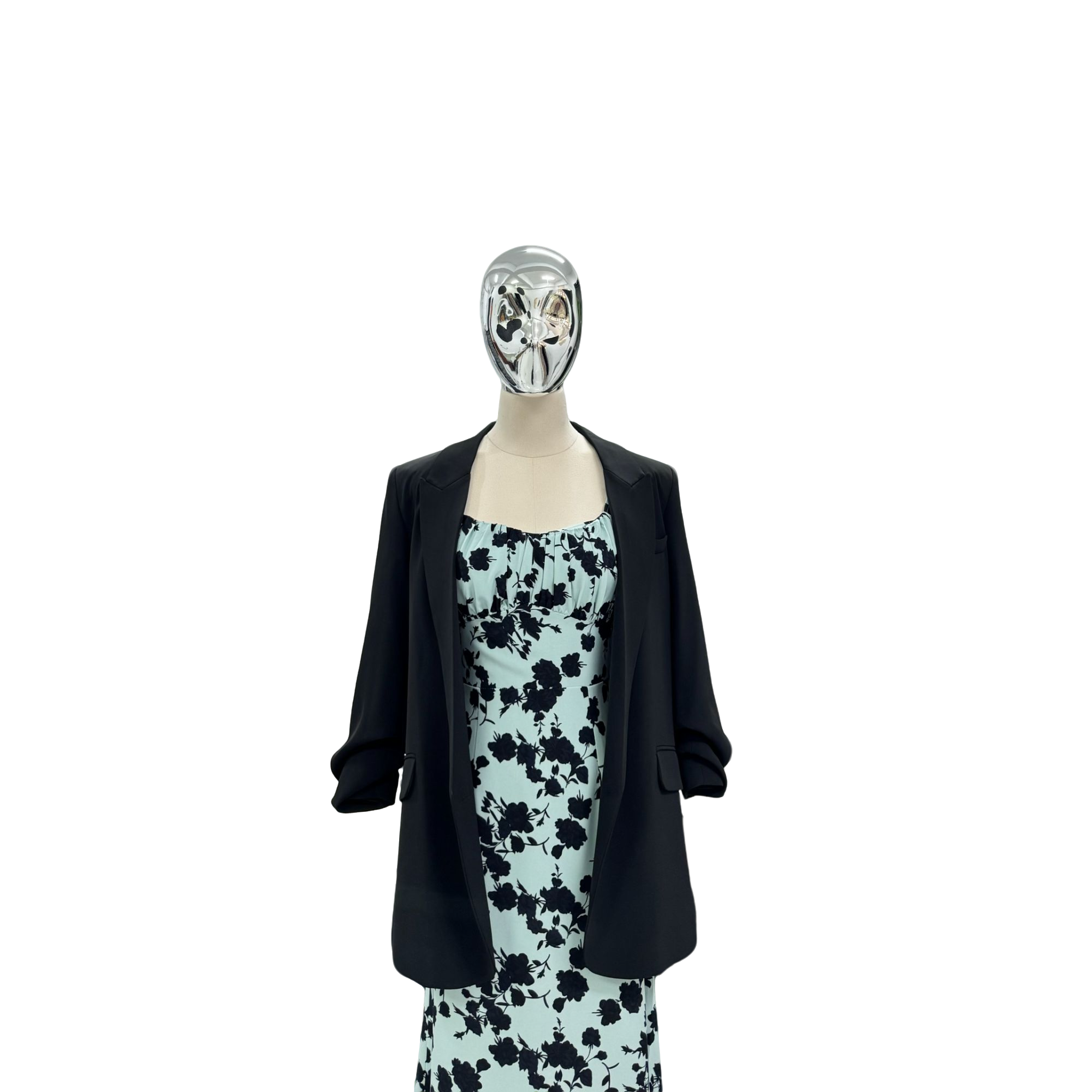 [QINXUAN]设计师新款高定百搭系列纯色气质西装外套女士九分袖