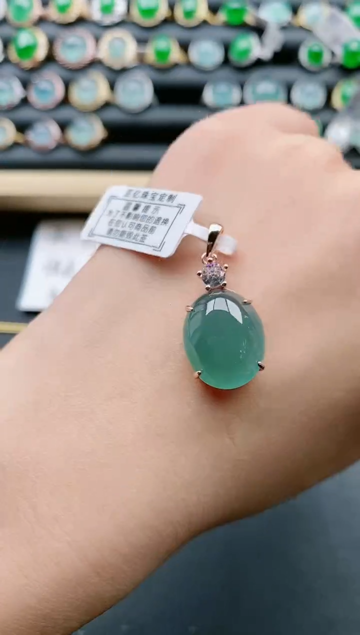 【闪购商品】翡翠戒指银S925镶嵌111111