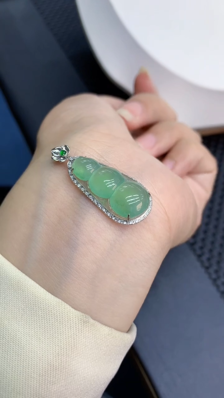 【闪购商品】翡翠颈饰18K金镶嵌            8