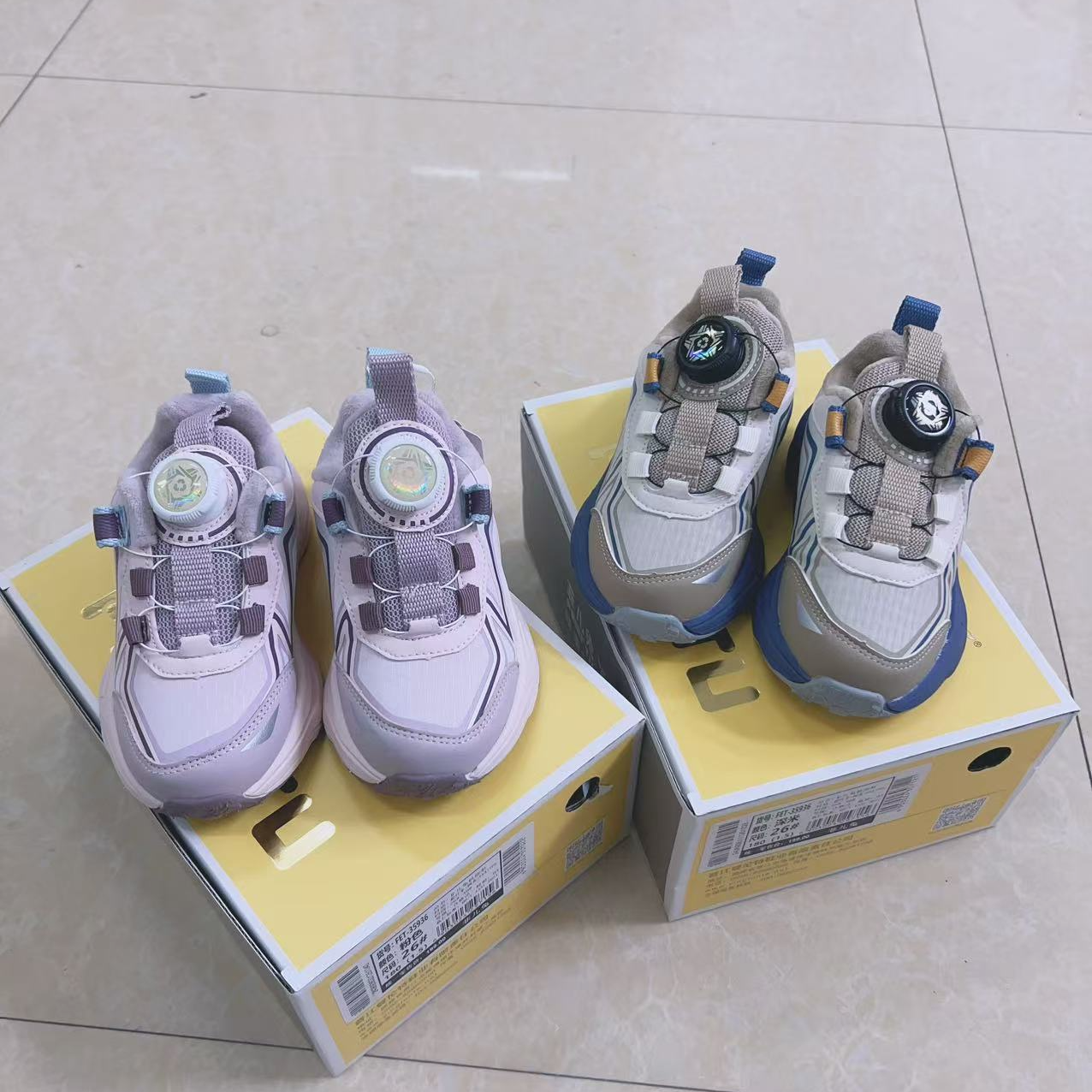 35936男女童冬款加绒加厚保暖机能棉鞋