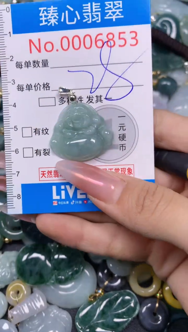 【闪购商品】翡翠颈饰未镶嵌含绳0006853