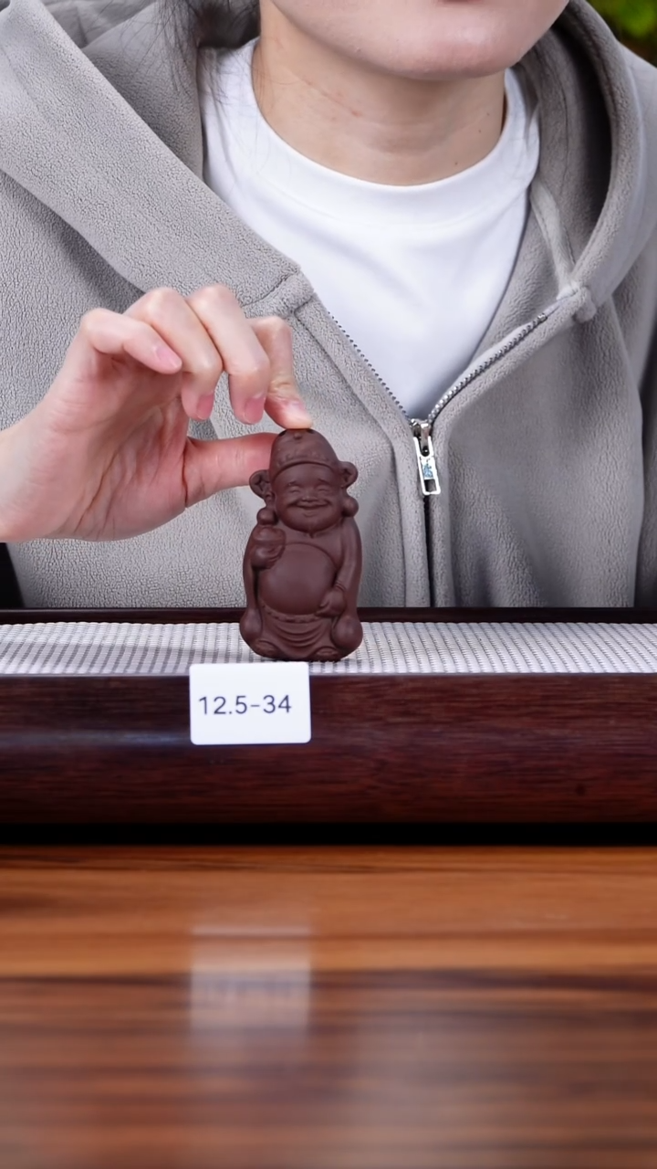 茶壶紫砂宏*12.5-34 财神