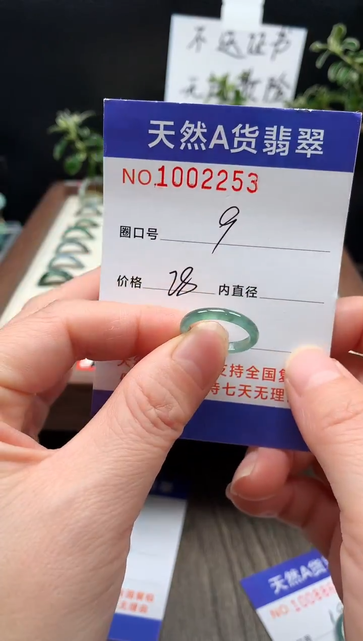 未镶嵌戒指翡翠9#