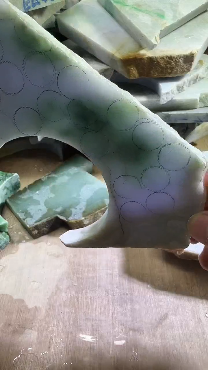 裸石翡翠天然翡翠A货花511