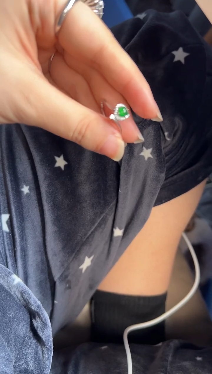 银S925镶嵌戒指翡翠0752117897