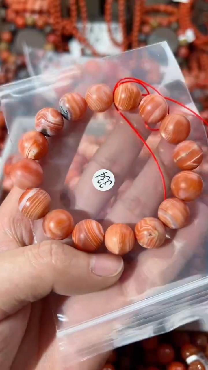 【闪购商品】南红玛瑙未镶嵌手串13