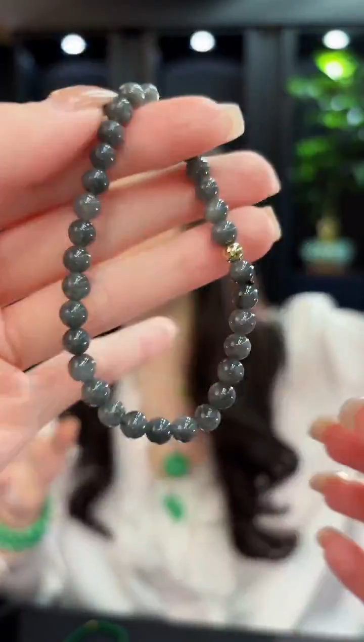 未镶嵌手链翡翠乌鸡手串 缅甸A货/多样性发货/一件