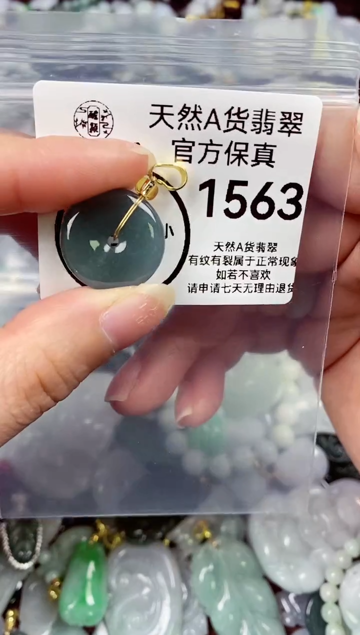 【闪购商品】翡翠颈饰未镶嵌天然A货翡翠1563