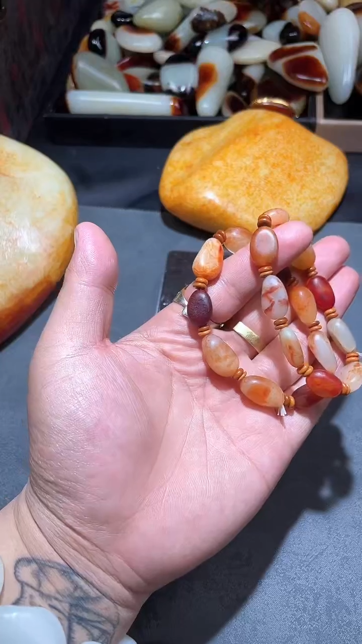 【闪购商品】和田玉手串未镶嵌YL-LL-1.23-4多样性发货