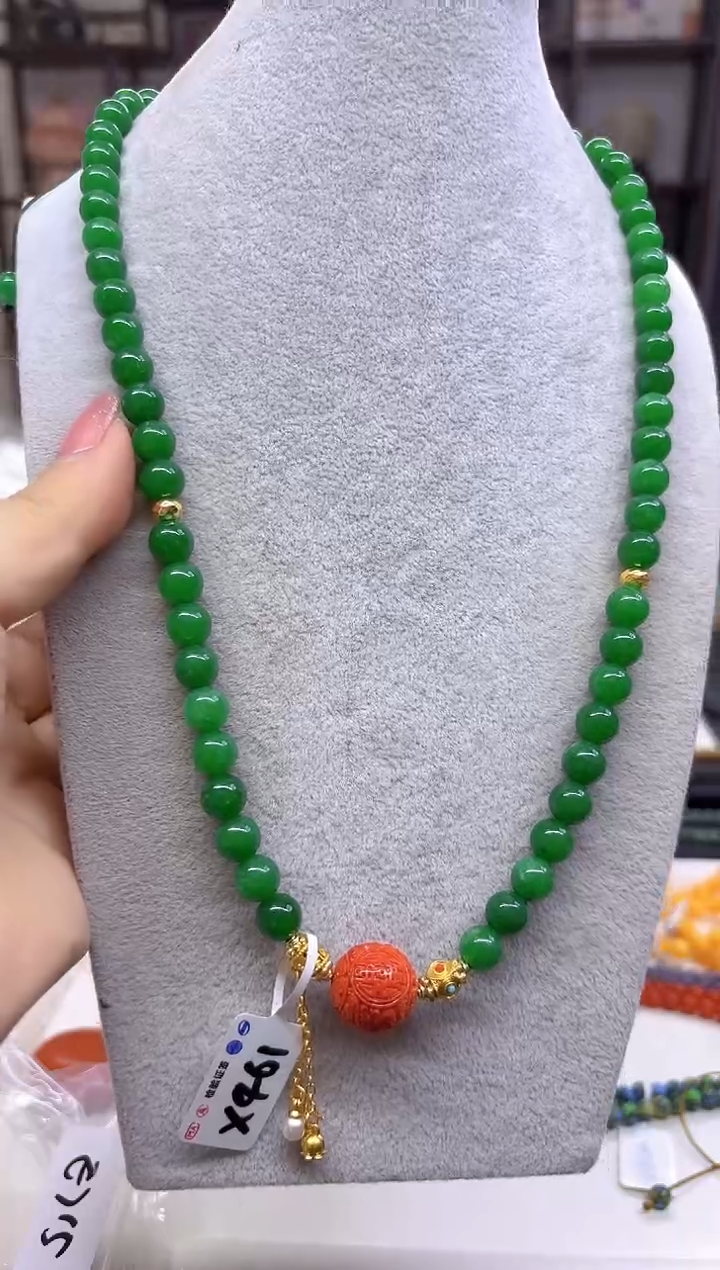 【闪购商品】翡翠毛衣链未镶嵌X461