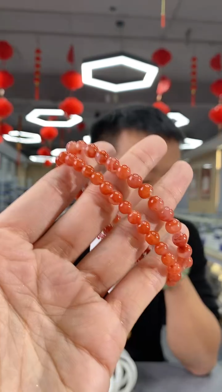 【闪购商品】南红玛瑙手串未镶嵌多样性发一 yp