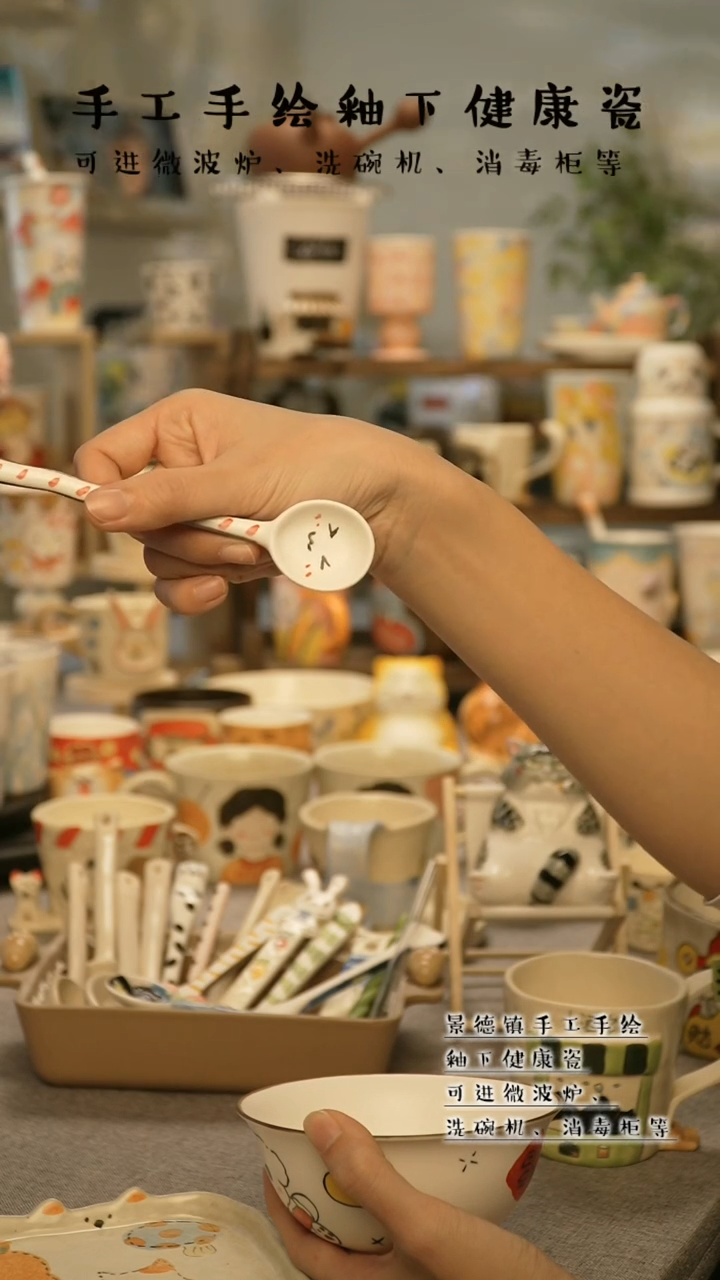 【闪购商品】杯陶瓷景德镇高温釉下彩@W119