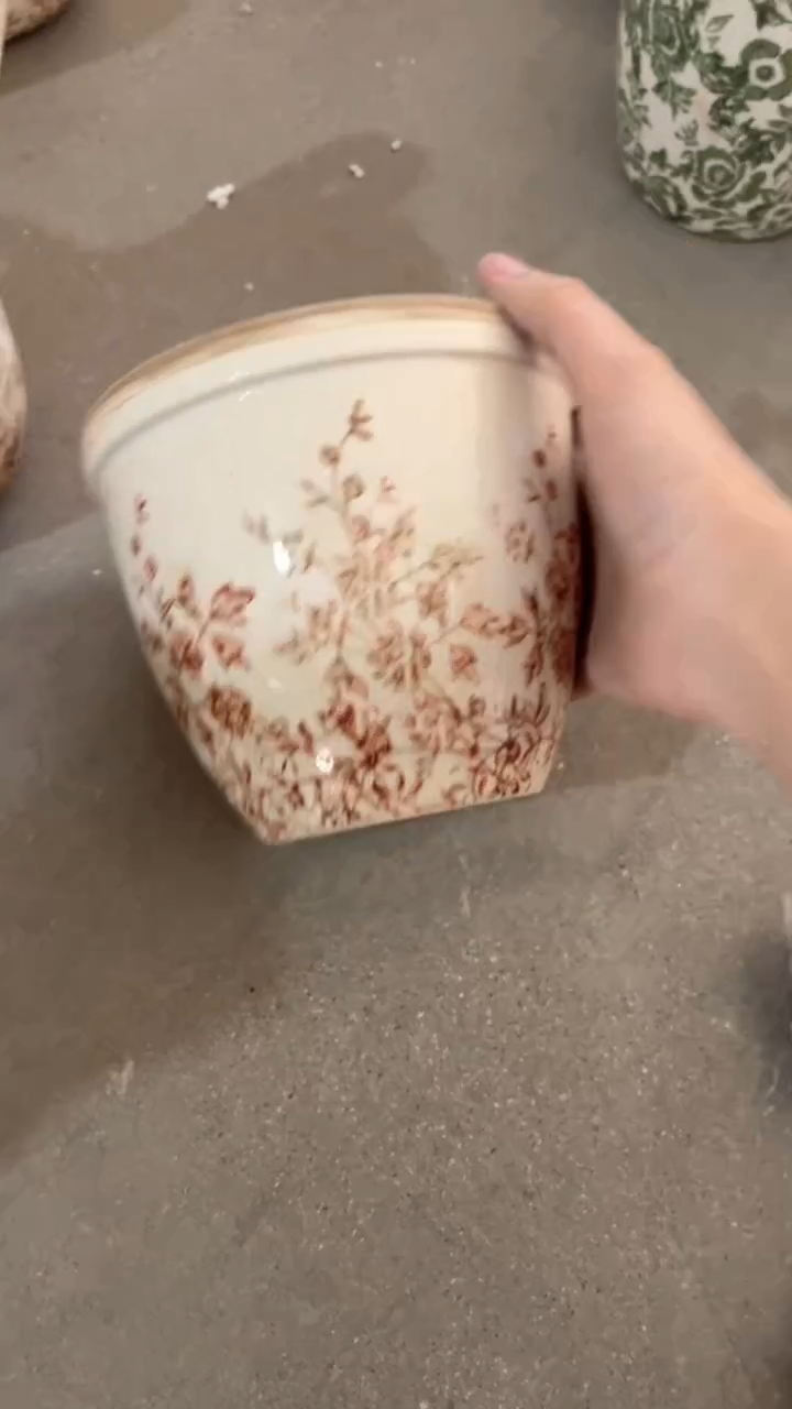 【闪购商品】陶瓷花盆高13cm内口13cm