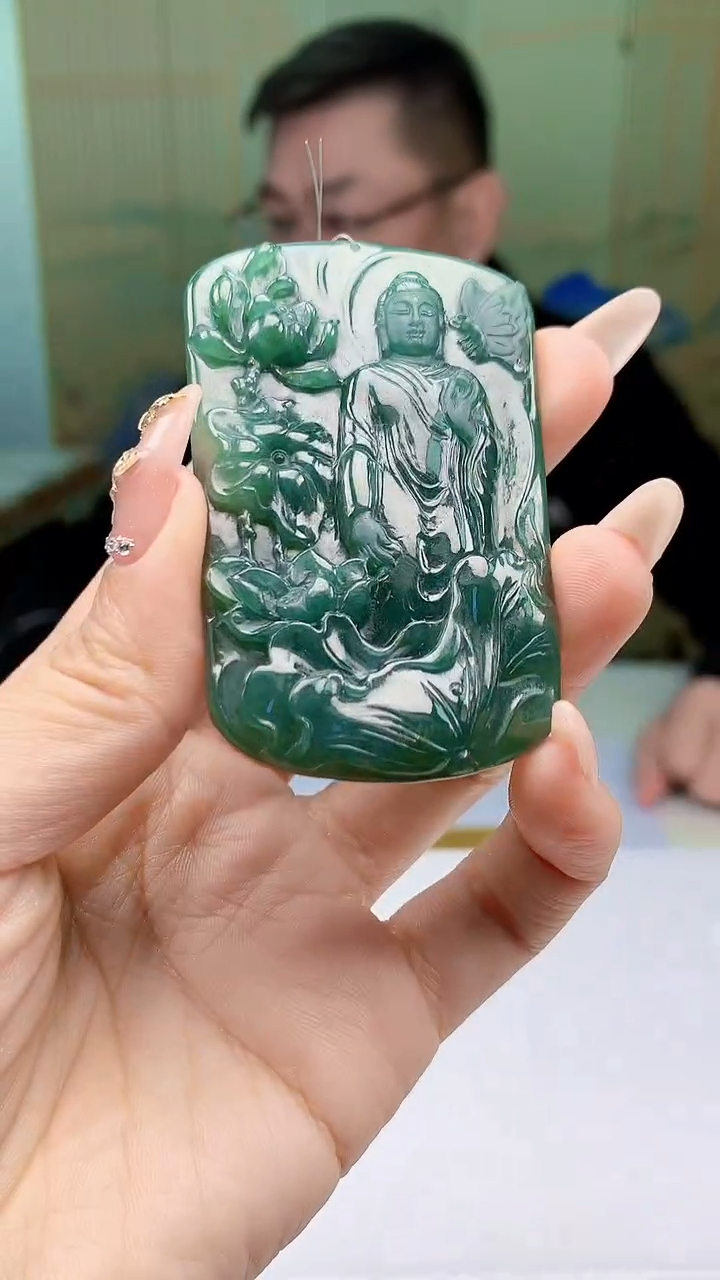 【闪购商品】定制翡翠未镶嵌5152ty-毛货挂件111