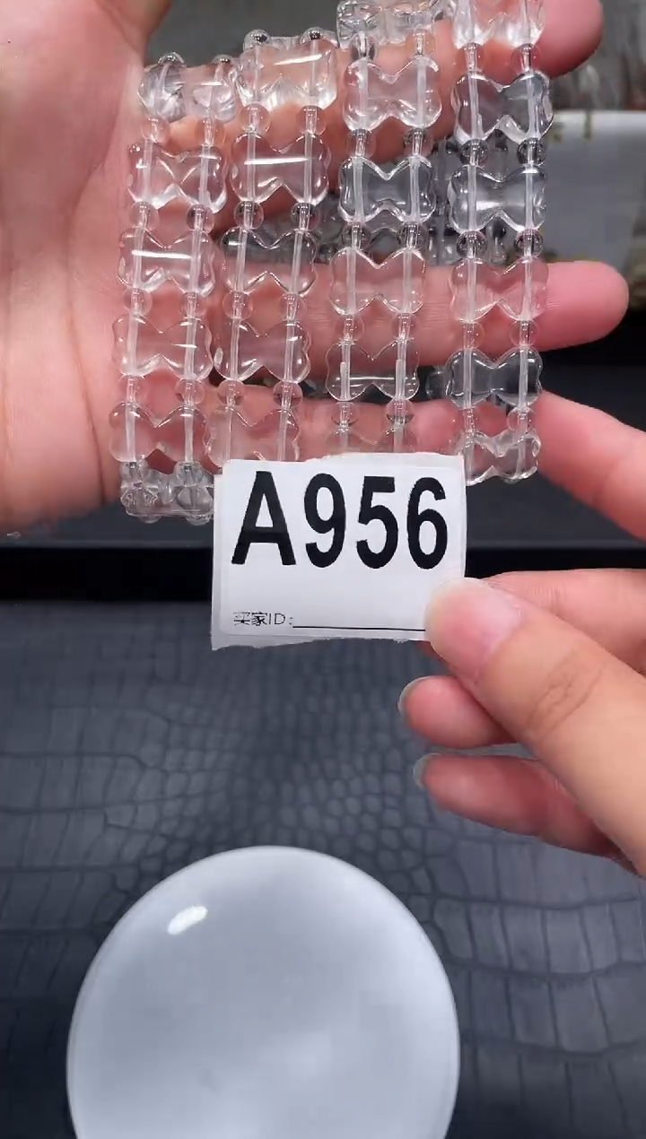 未镶嵌手链水晶A956 白水设计款手牌 多样性发一