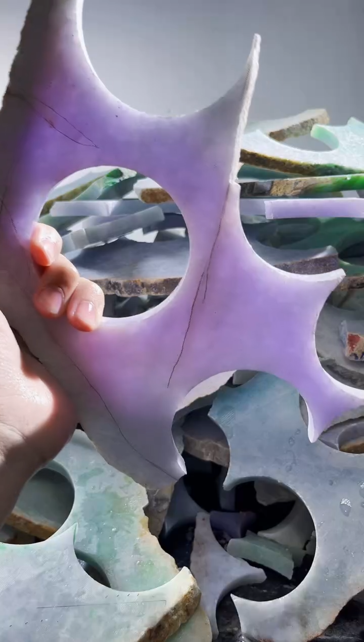 裸石翡翠缅甸翡翠A货文5864