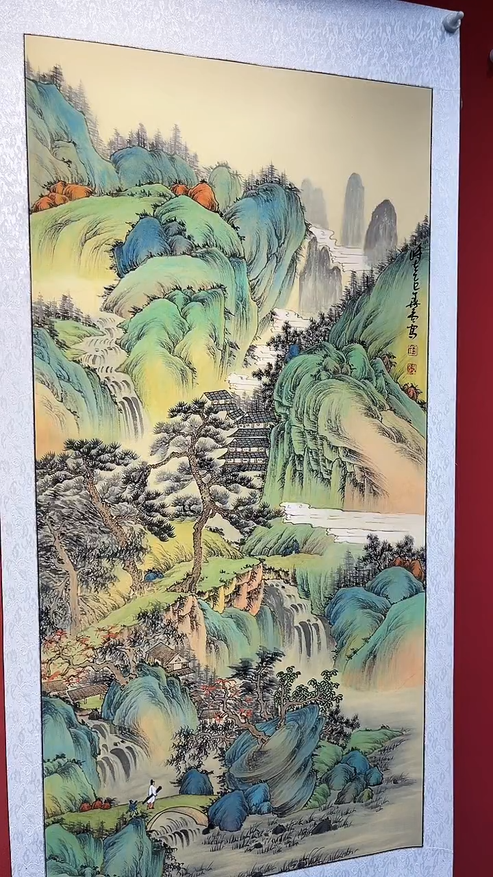 书法刘华亮山水四尺