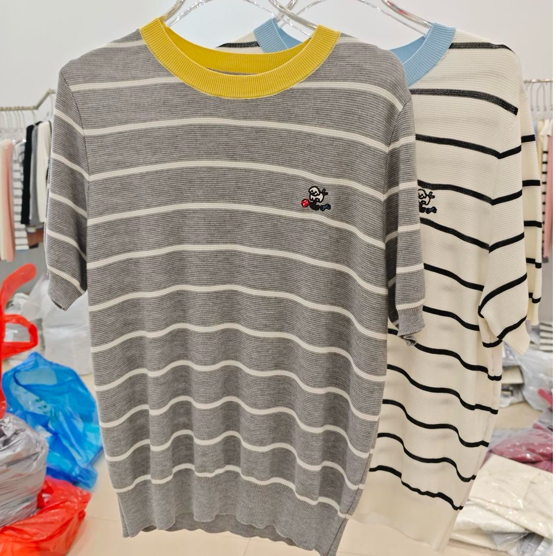 0607-09 女款夏季气质百搭针织衫 QD  25000-7