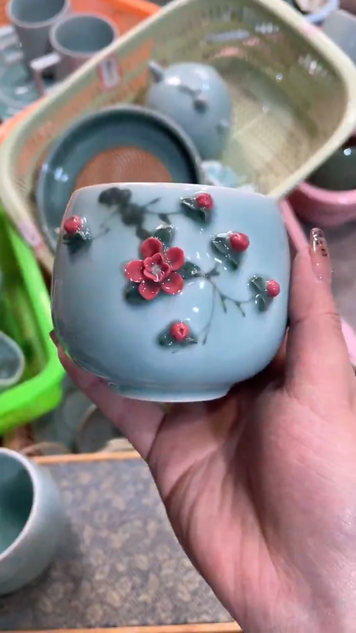 【闪购商品】纯手工 特价 微瑕 慧仙青瓷