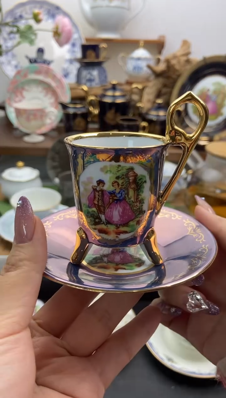 瓷片全新地球飞鸟摩卡杯谨慎参拍，防伪帖撕毁无售后