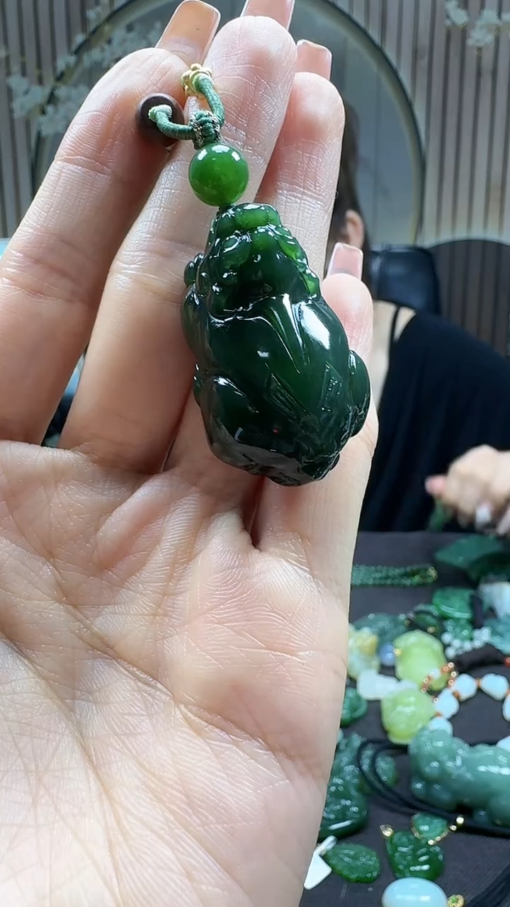 和田玉未镶嵌挂件1