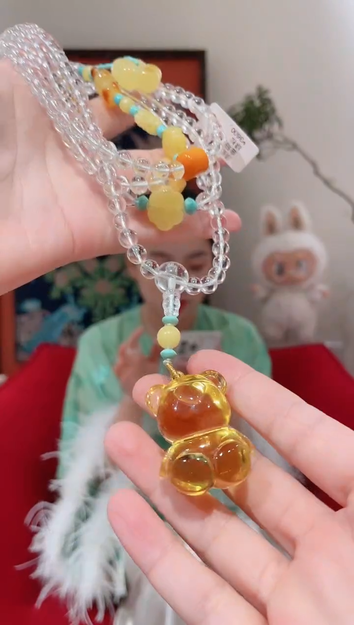 蜜蜡颈饰未镶嵌蜜蜡
