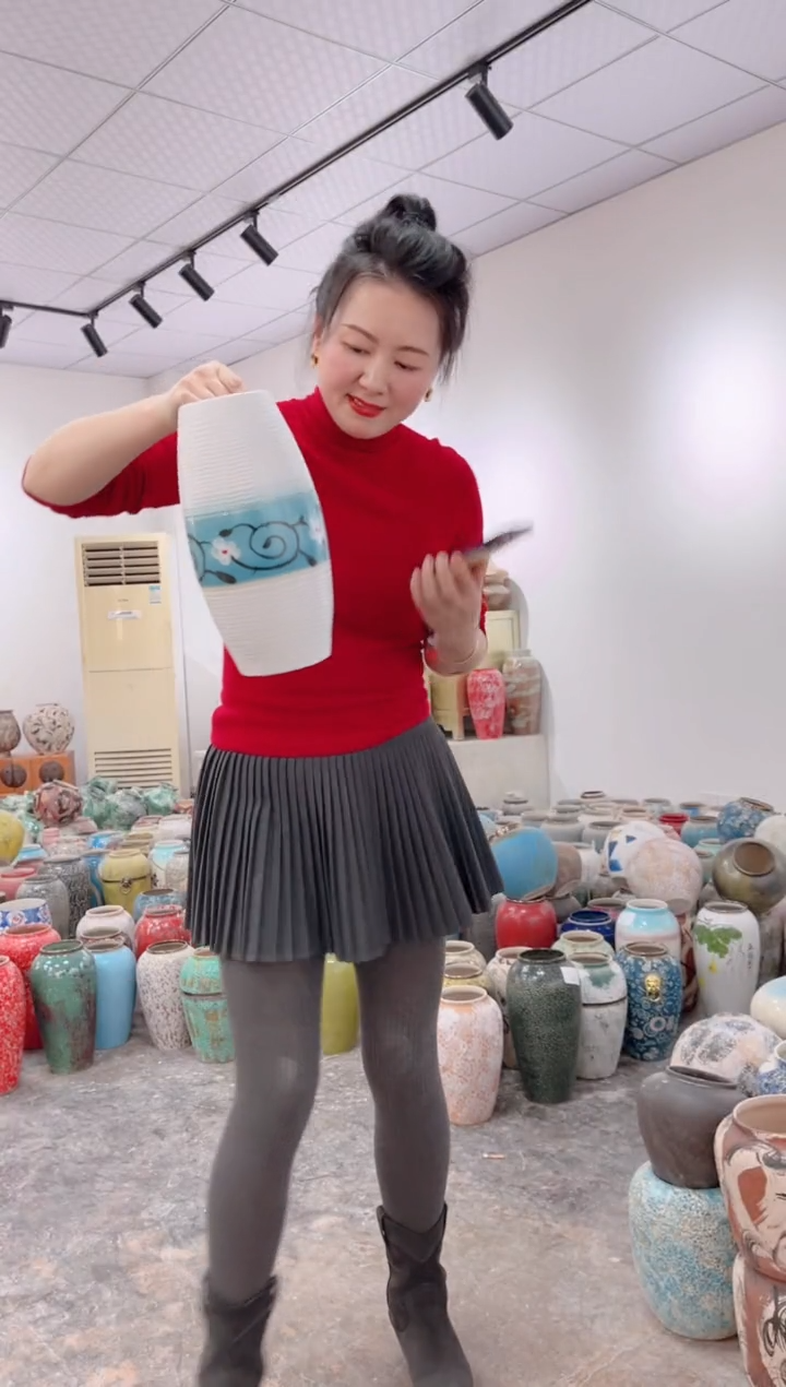 【闪购商品】瓶陶瓷花瓶 无花 微瑕zd347