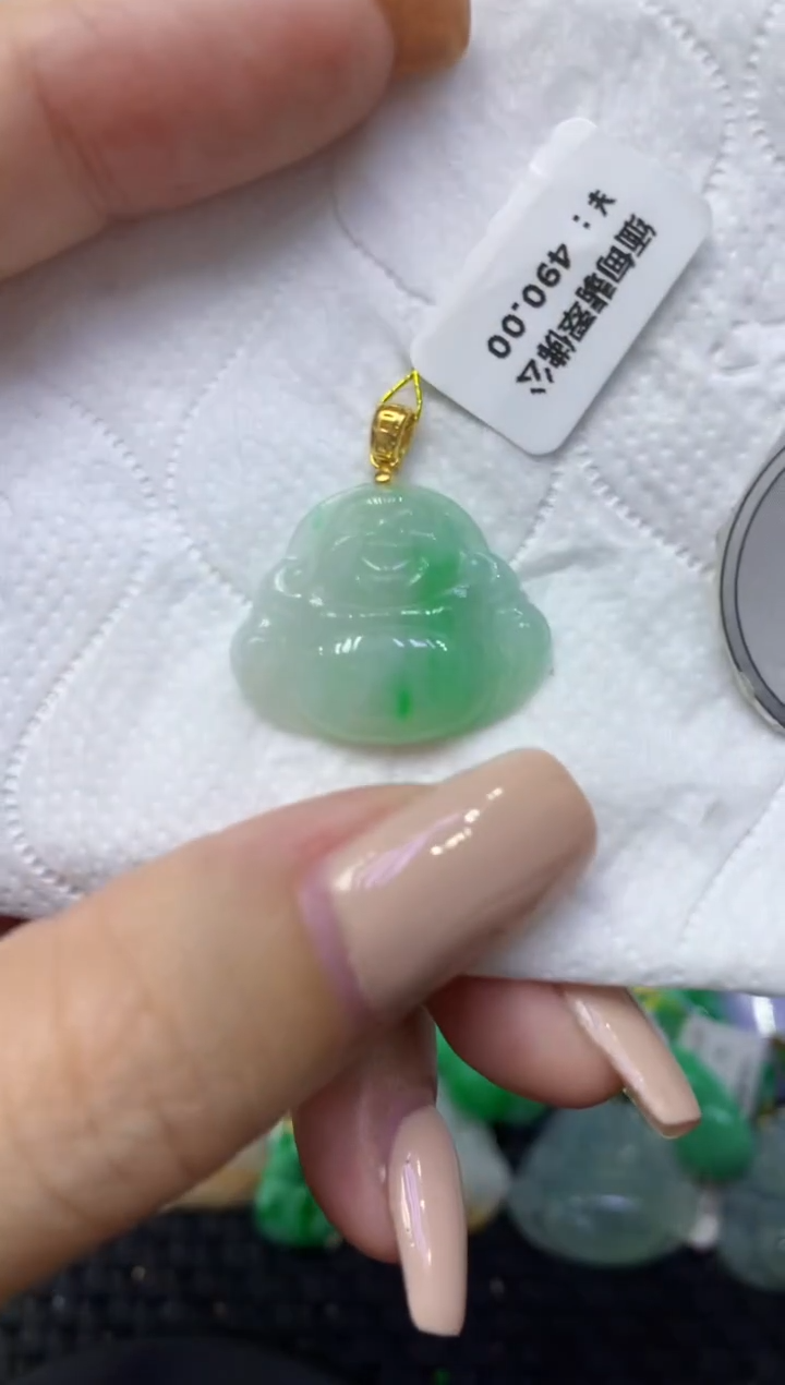颈饰未镶嵌翡翠天然缅甸翡翠A货