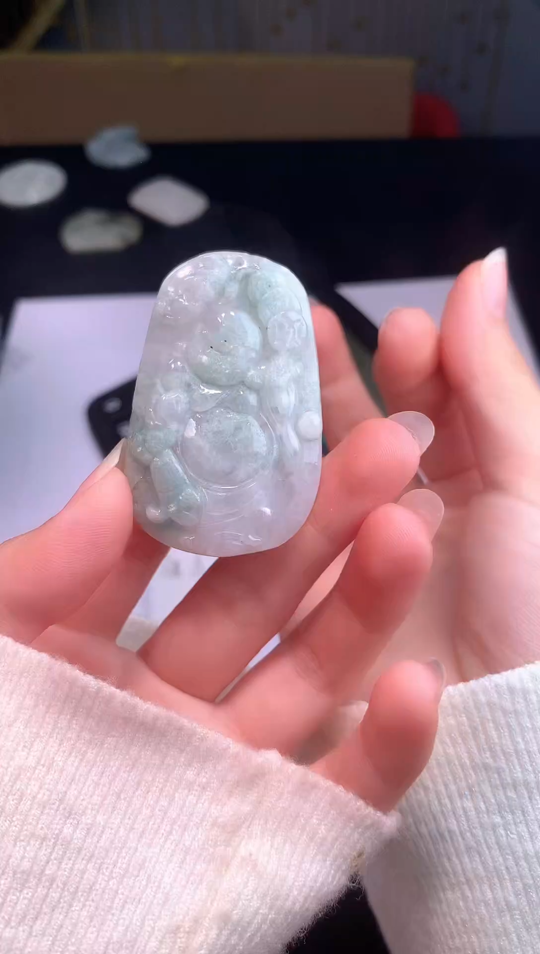 颈饰未镶嵌翡翠0芹0翡翠珠宝752