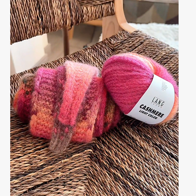 LANG CASHMERE LIGHT COLOR苏菲围巾材料包高档羊绒线进口毛线DIY