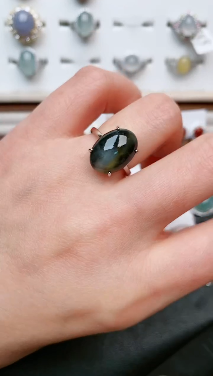 【闪购商品】翡翠戒指银S925镶嵌.....