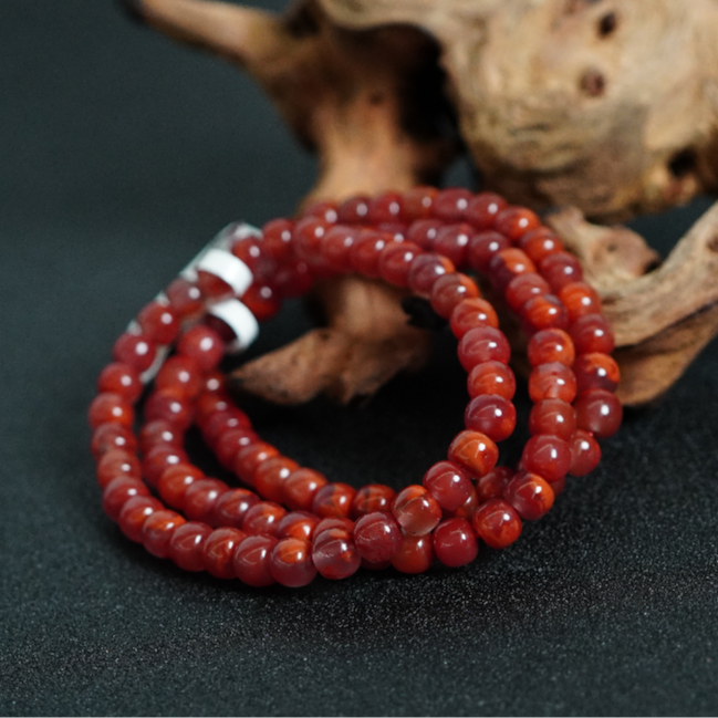 【老爸评测专属】南红老型手串6+（多样性发其一） AL081108
