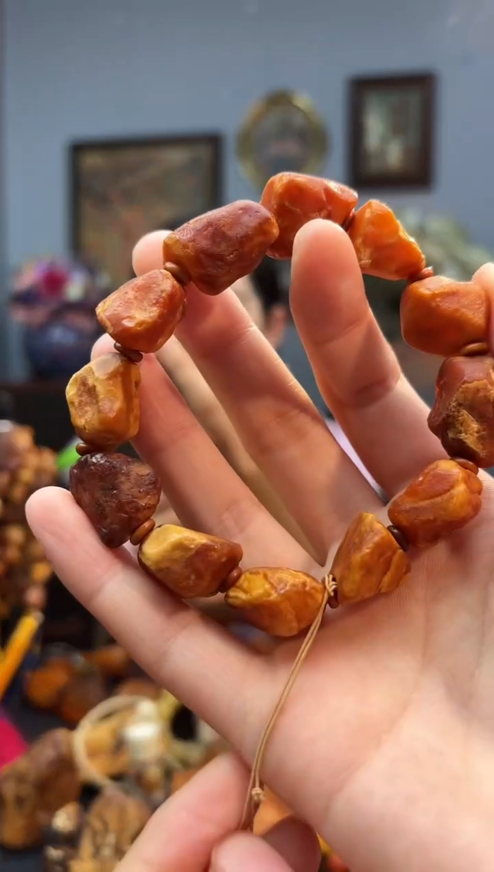 手串琥珀未镶嵌手串