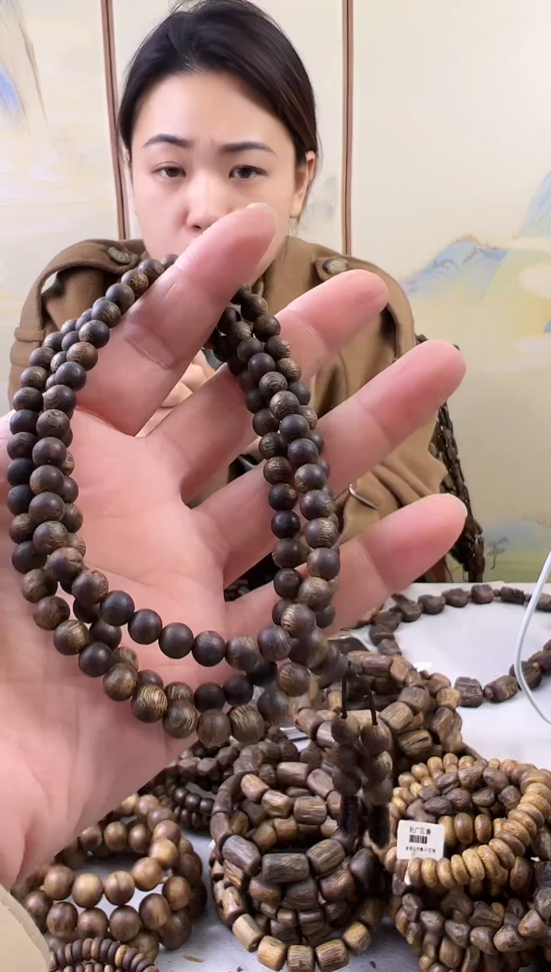 【闪购商品】沉香手串棋楠圆珠多圈手串14克
