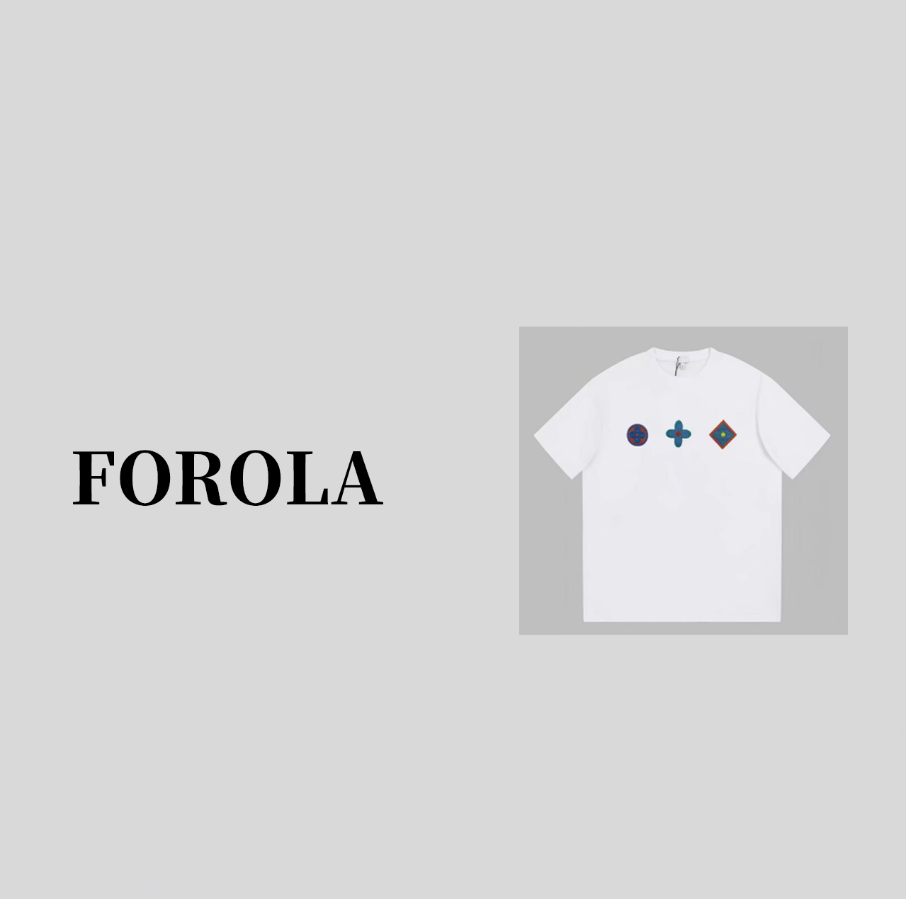 【FOROLA】立体绣 2025新款 短袖T恤女百搭休闲时尚上衣DD25025