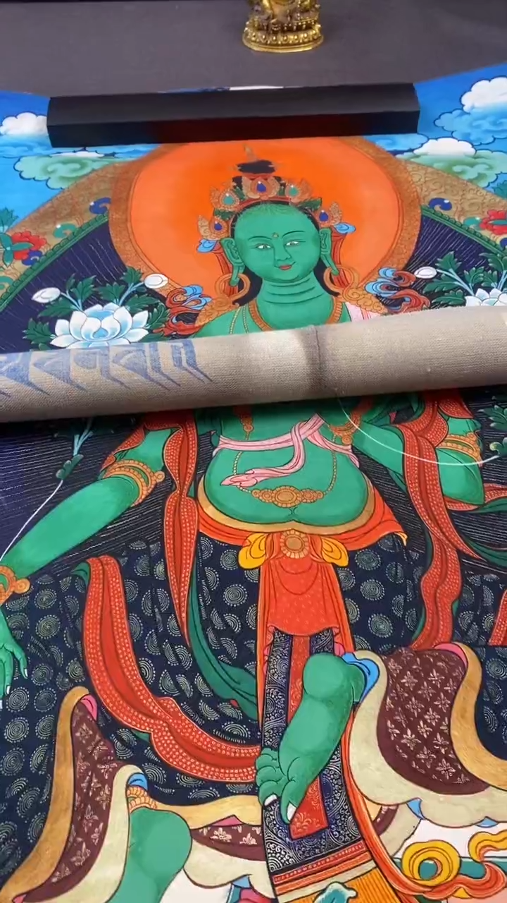 卷轴画王姬藏传唐卡艺术品