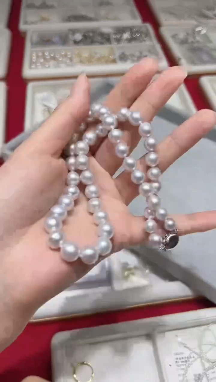 【闪购商品】海水珍珠颈饰未镶嵌V0635海水澳白珍珠项链