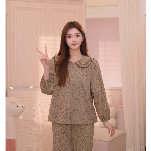 安之伴2025年新款睡衣女春秋纯棉长袖甜美套装家居服82511721947