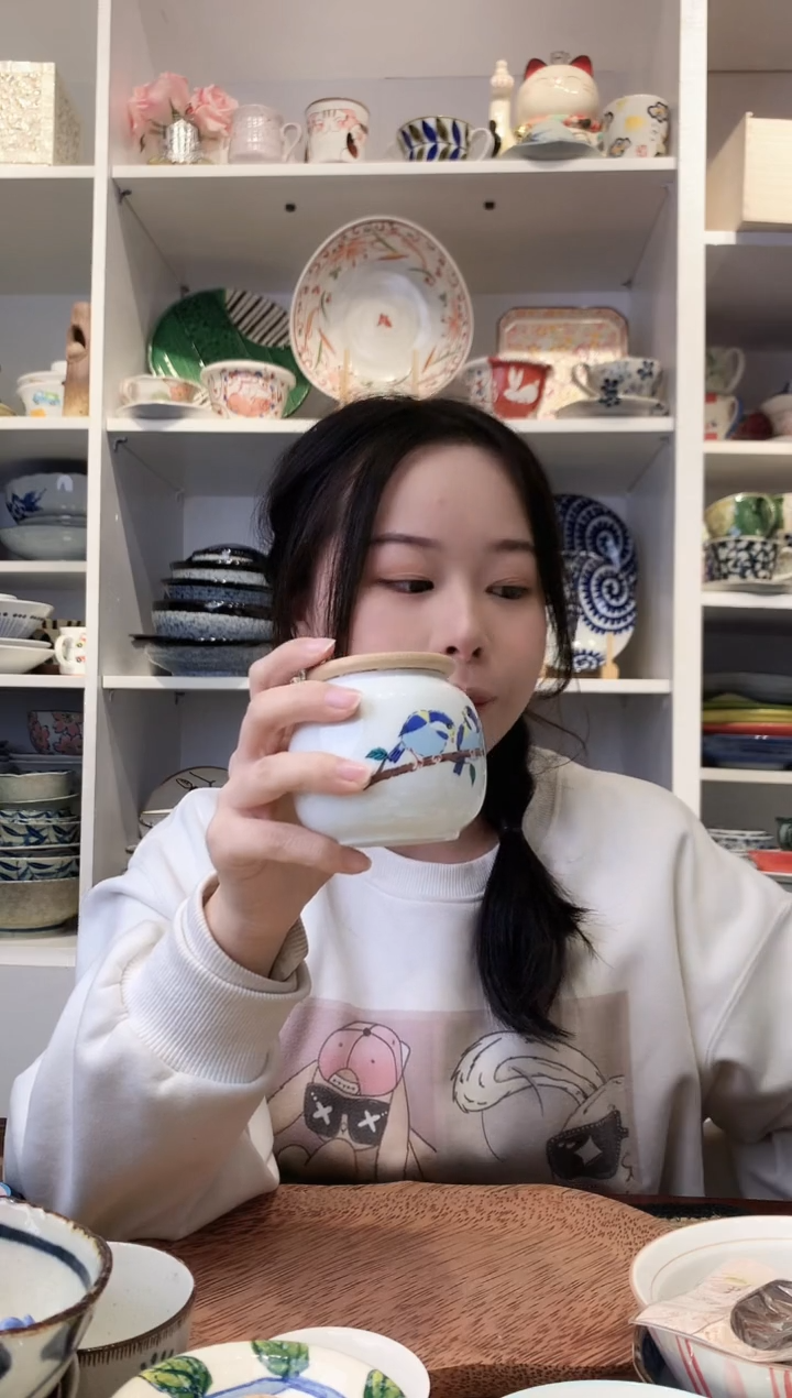 陶瓷【微瑕】九谷调料罐