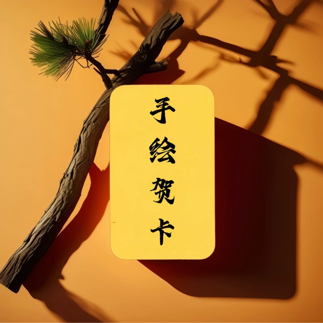 希月推荐 2025手绘米五路贺卡