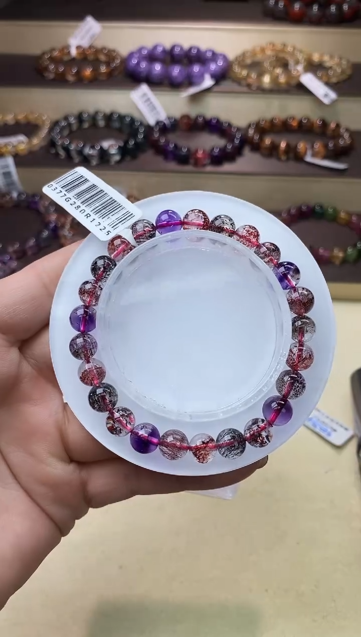 【闪购商品】水晶手链未镶嵌黑加仑超七7m+