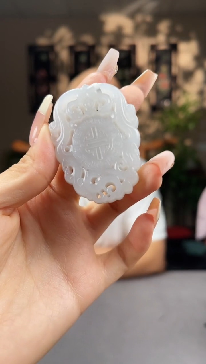 和田玉未镶嵌颈饰S459