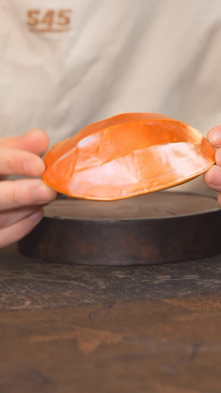 【闪购商品】杯55柴房陶瓷 金红龟壳茶则