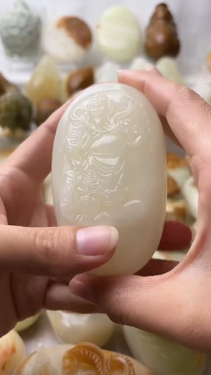 石材古青石棉纹正常不退换关公