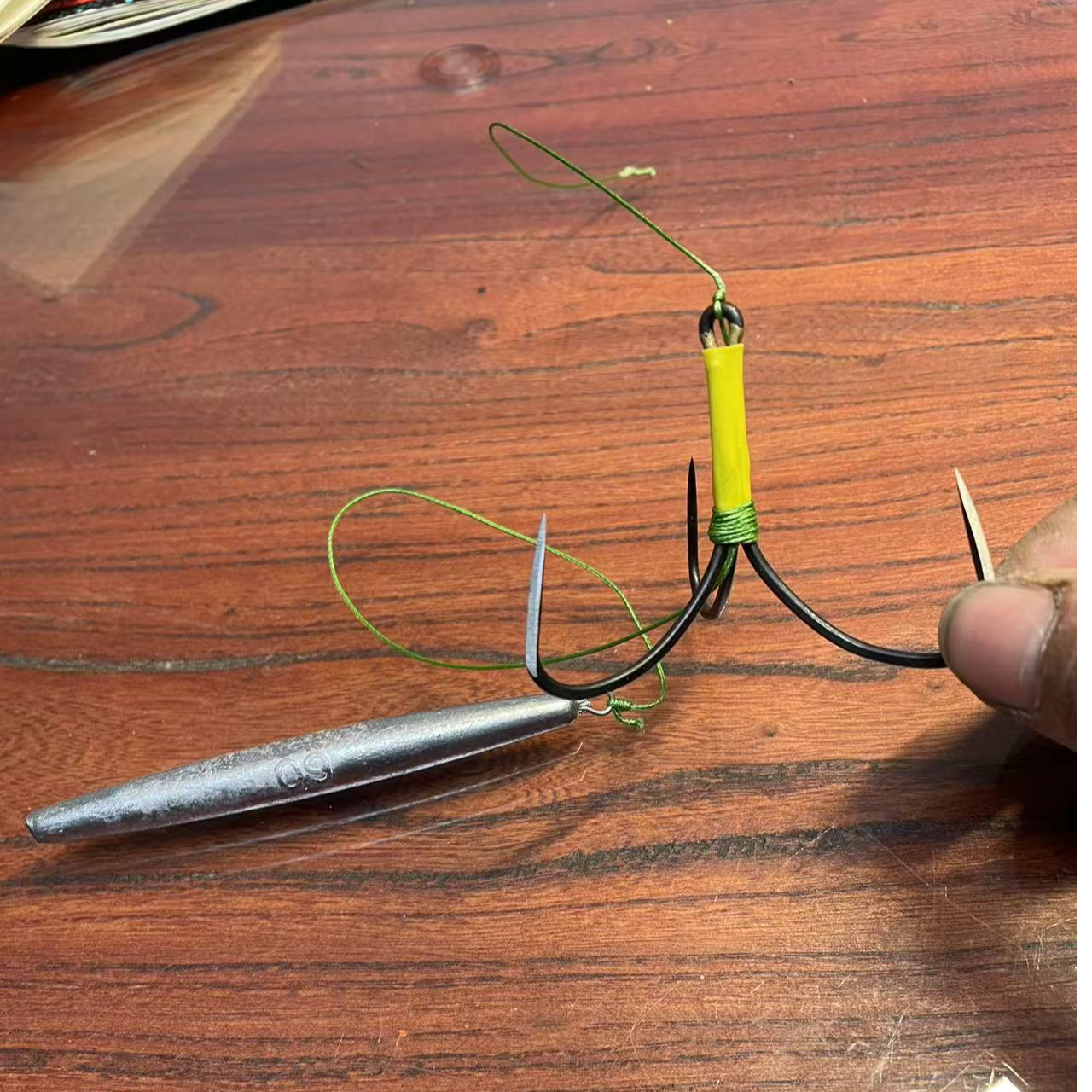 【绑好的成品】甘蔗专用三本钩带铅坠