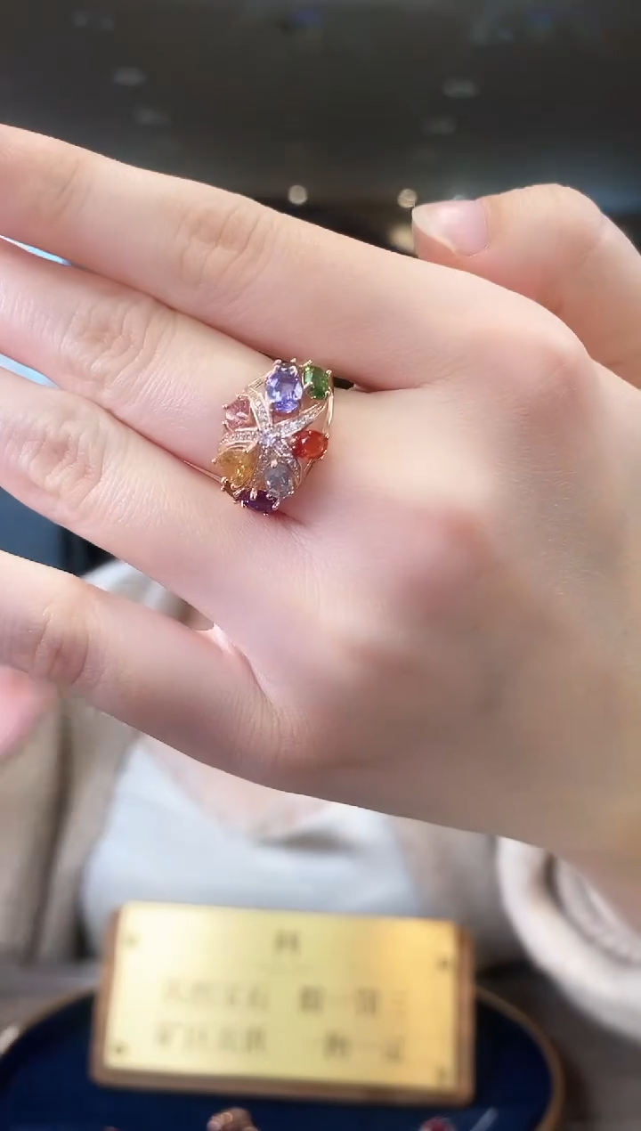 【闪购商品】水晶戒指银S925镶嵌09天然宝石