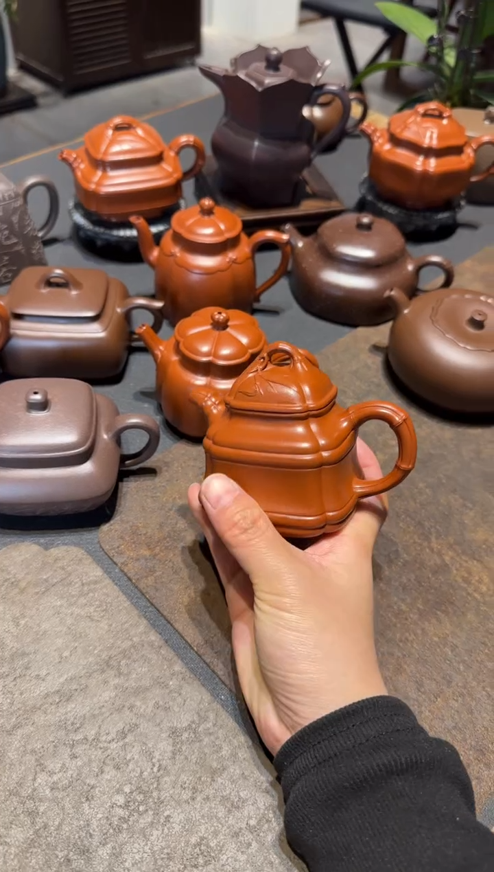 【闪购商品】紫砂茶壶四方竹鼎