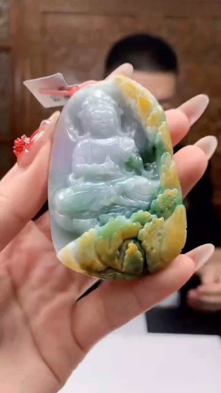 【闪购商品】定制翡翠未镶嵌1072y-毛货挂件21