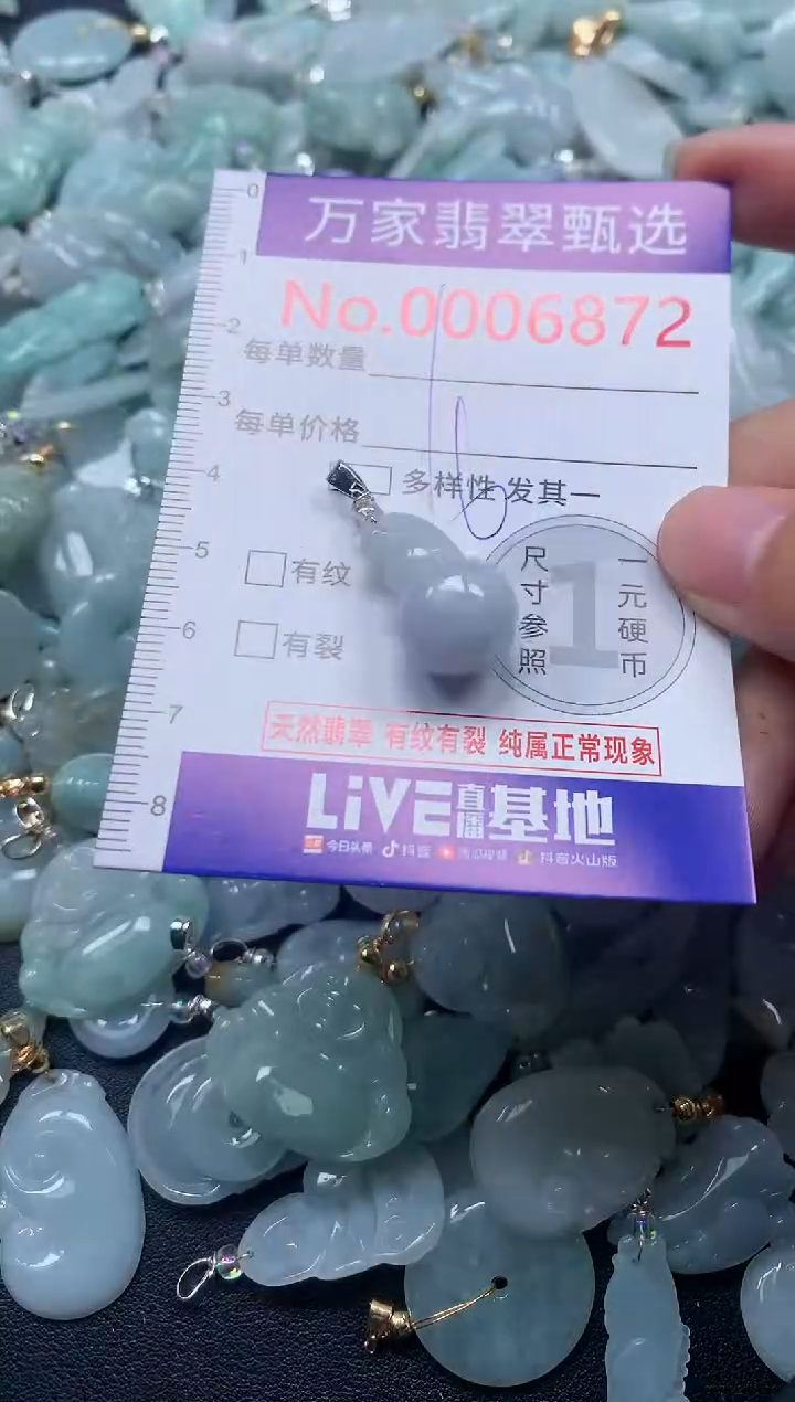 颈饰未镶嵌翡翠6872