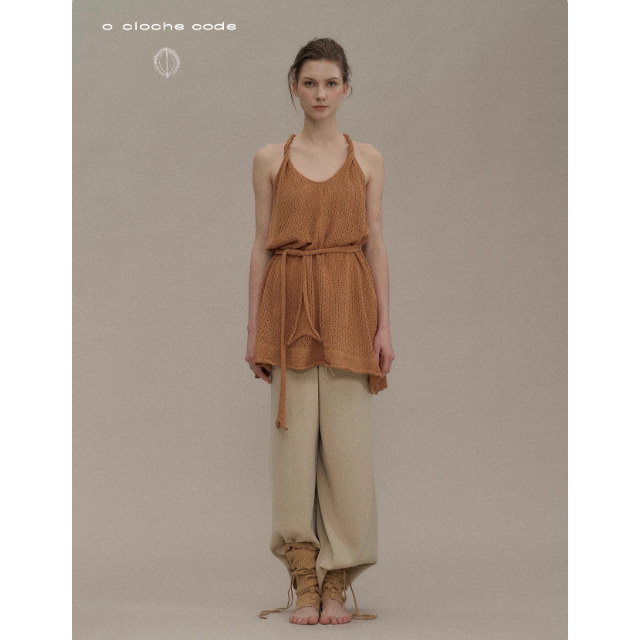 【LOCAT】  o cloche code  针织伞摆连衣裙  0H01Q841